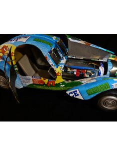 Bugatti Atlantic blaue Werbe Dosen M 1:10  L ca. 50 cm