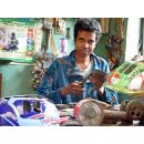 Bugatti Atlantic blaue Werbe Dosen M 1:10  L ca. 50 cm