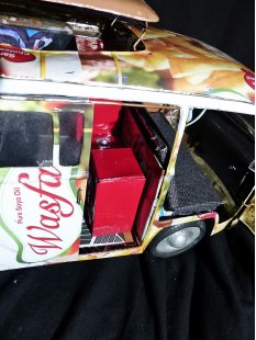 VW T2 Campingbus Bulli braune Werbe Dosen M 1:10  L ca. 50 cm