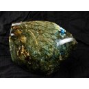 LA50 Labradorit Madagaskar polychrom Freeform poliert 9700 g 25 x 20 cm