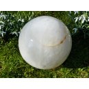 Madagaskar Bl&uuml;tenblatt Quarz Milchquarz Wei&szlig;quarz Kugel 15 kg D 200 mm