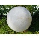 Madagaskar Bl&uuml;tenblatt Quarz Milchquarz Wei&szlig;quarz Kugel 15 kg D 200 mm