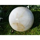 Madagaskar Bl&uuml;tenblatt Quarz Milchquarz Wei&szlig;quarz Kugel 8 kg D 180 mm
