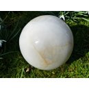 Madagaskar Bl&uuml;tenblatt Quarz Milchquarz Wei&szlig;quarz Kugel 8 kg D 180 mm