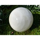 Madagaskar Bl&uuml;tenblatt Quarz Milchquarz Wei&szlig;quarz Kugel 8 kg D 180 mm