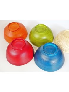 Vietnam Bambus Schale Lilang aussen lebensmittelecht lackiert D 11,5 cm = Code B