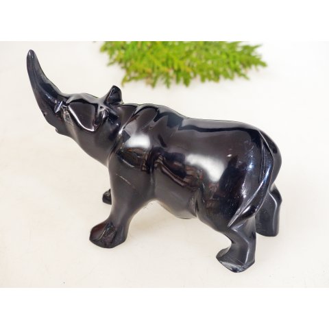 Hornfigur Nashorn poliert 8,5 cm = Code D