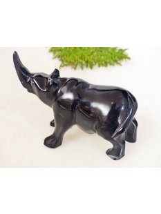 Hornfigur Nashorn poliert 8,5 cm = Code D