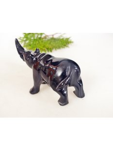 Hornfigur Nashorn poliert 8,5 cm = Code D