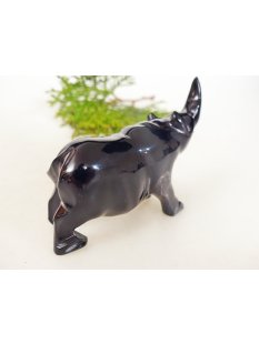 Hornfigur Nashorn poliert 8,5 cm = Code D