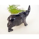 Hornfigur Nashorn poliert 8,5 cm = Code D