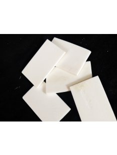 5 St&uuml;ck B&uuml;ffel Knochen Rohling Platte 50x 30x 2  mm