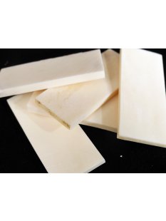 5 St&uuml;ck B&uuml;ffel Knochen Rohling Platte 60 x 25 x 4  mm
