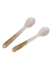 1 x Perlmutt Eierl&ouml;ffel Kompottl&ouml;ffel Osiris 14 cm Griff aus  = Code B