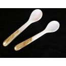 1 x Perlmutt Eierl&ouml;ffel Kompottl&ouml;ffel Osiris 14 cm Griff aus  = Code B