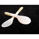 1 x Perlmutt Eierl&ouml;ffel Kompottl&ouml;ffel Osiris 14 cm Griff aus  = Code B