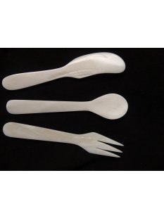 1 Perlmutt Besteck hell irisierend 14 cm  = Code D