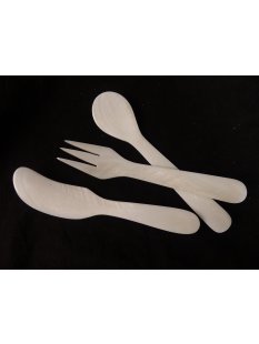 1 Perlmutt Besteck hell irisierend 14 cm  = Code D