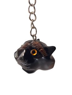 Schl&uuml;sselanh&auml;nger Katze aus Horn D: 2,5 cm =...