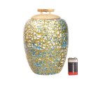 Vietnam Bambus Dose Bonglie  mit Eierschalen belegt H: 18 cm = Code G