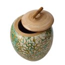 Vietnam Bambus Dose Bonglie  mit Eierschalen belegt H: 18 cm = Code G