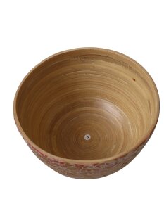 Vietnam Bambus Schale Tulu mit Eierschalen belegt D: 15 H: 8,5 cm= Code E