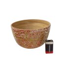 Vietnam Bambus Schale Tulu mit Eierschalen belegt D: 15 H: 8,5 cm= Code E